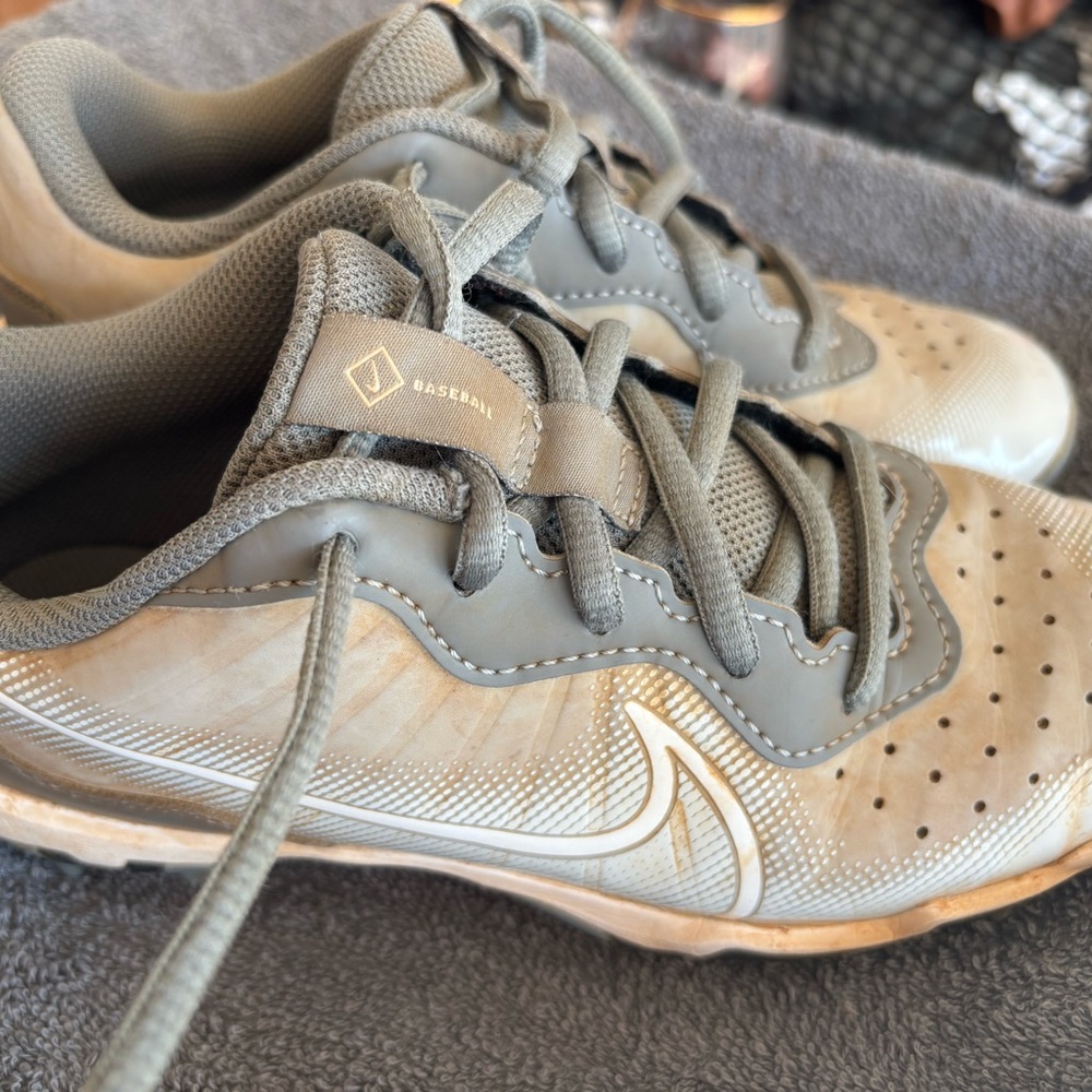 Nike Kids Shoes in Gray and Cream